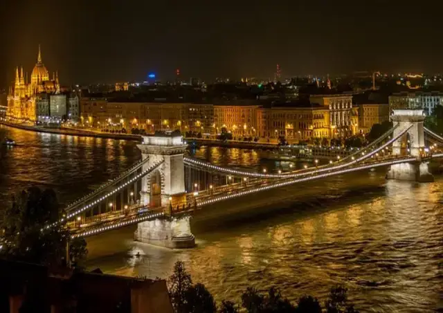 Zdjęcie mostu Łańcuchowego  w Budapeszcie